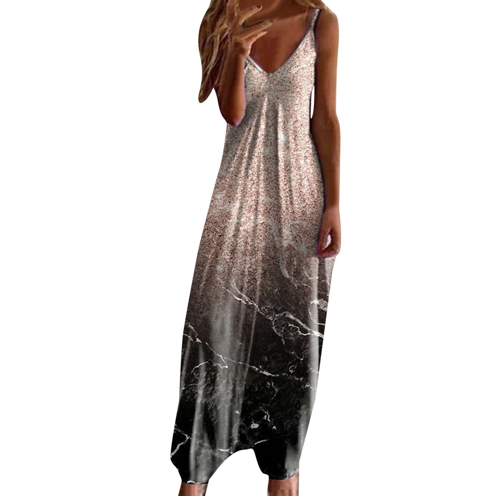 Women'S Fashionable Slim-Fit Strap Plus-Size Dress