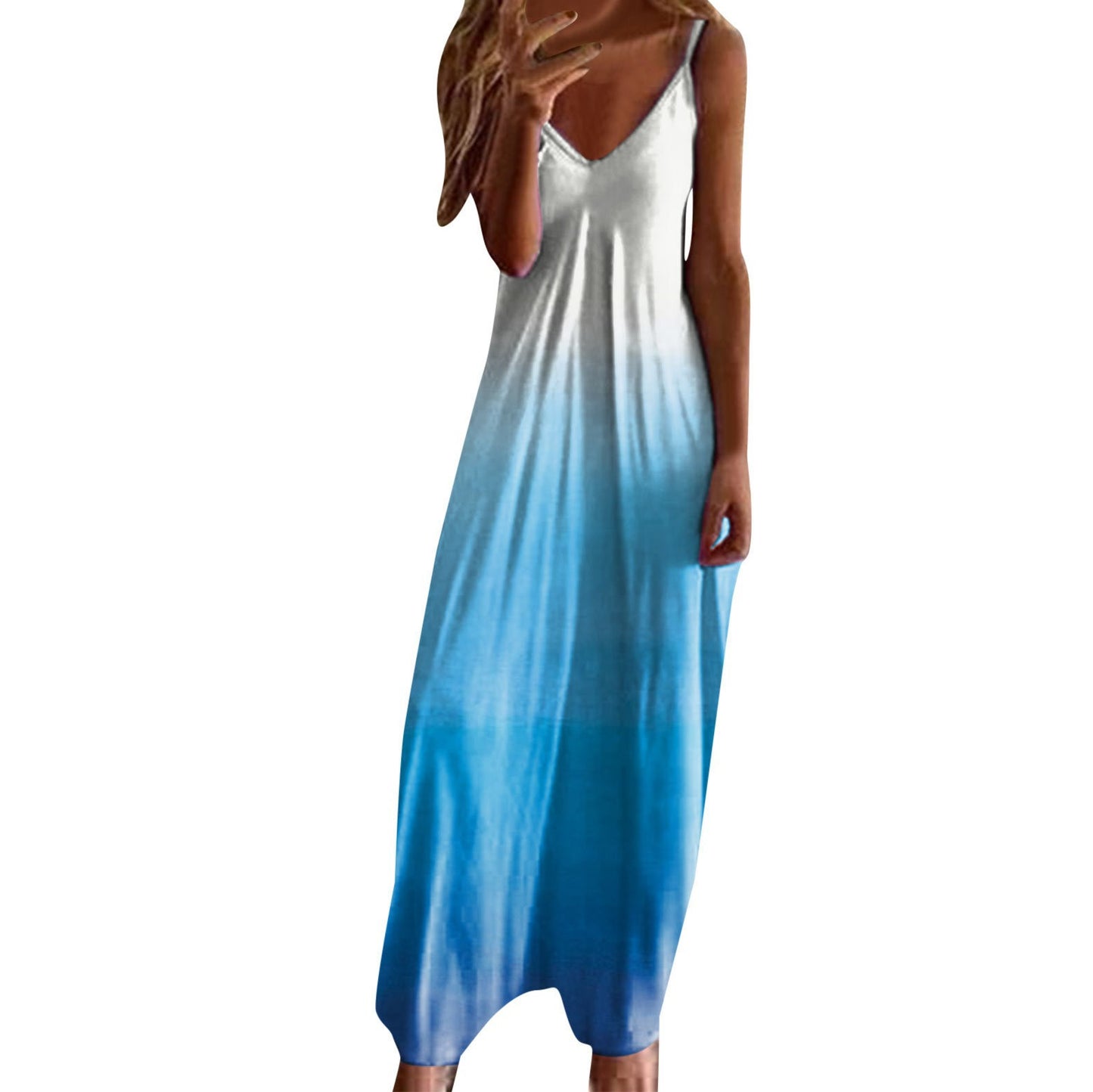 Women'S Fashionable Slim-Fit Strap Plus-Size Dress