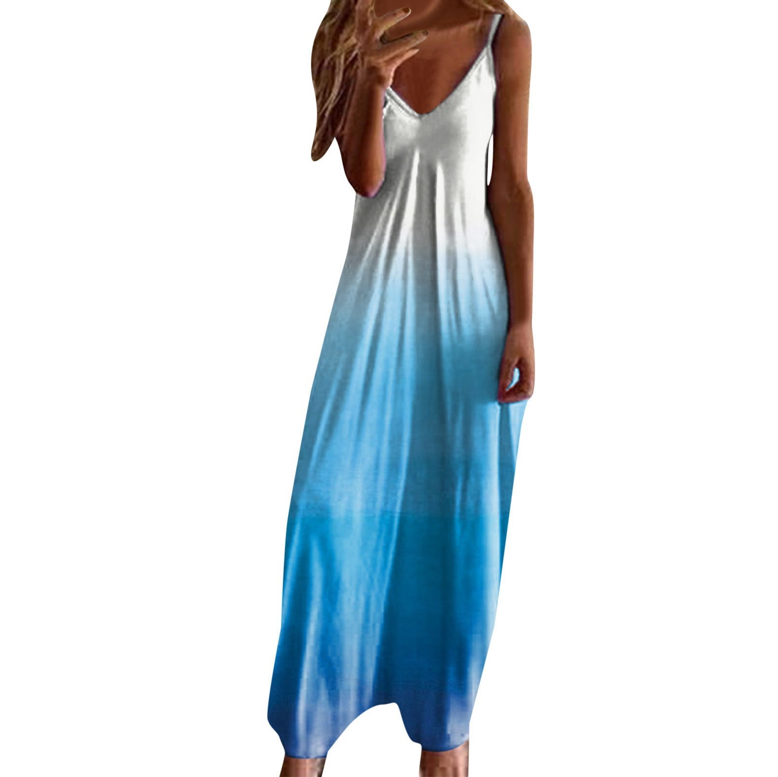 Women'S Fashionable Slim-Fit Strap Plus-Size Dress
