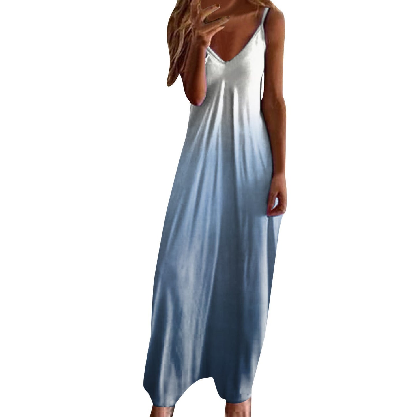 Women'S Fashionable Slim-Fit Strap Plus-Size Dress