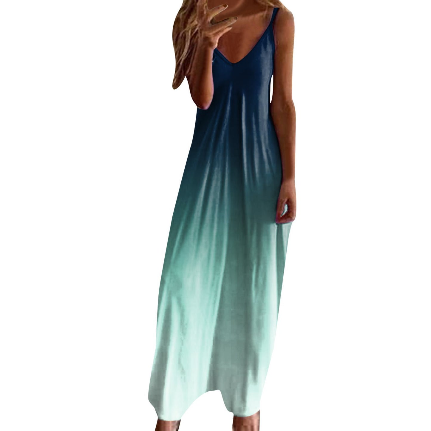 Women'S Fashionable Slim-Fit Strap Plus-Size Dress