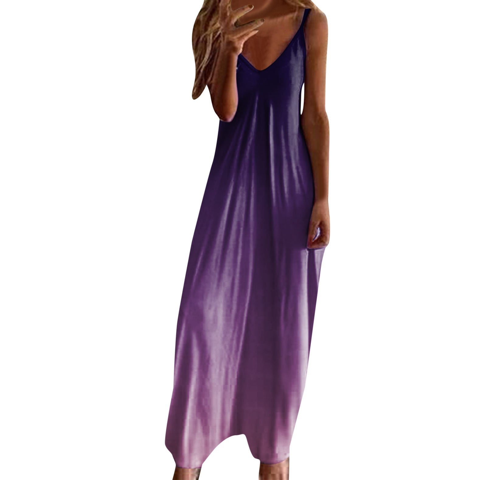 Women'S Fashionable Slim-Fit Strap Plus-Size Dress